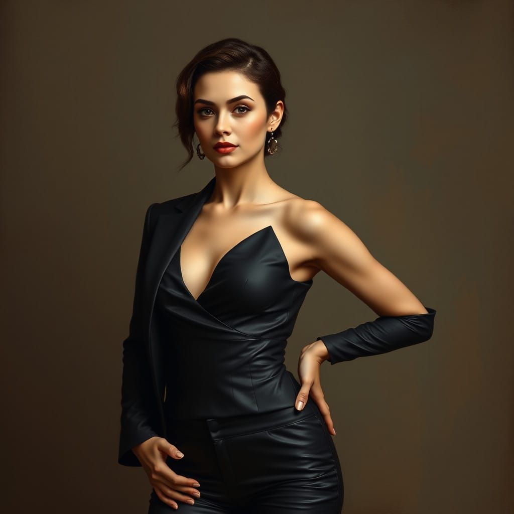 Elegant Beauty in the Style of Old Masters