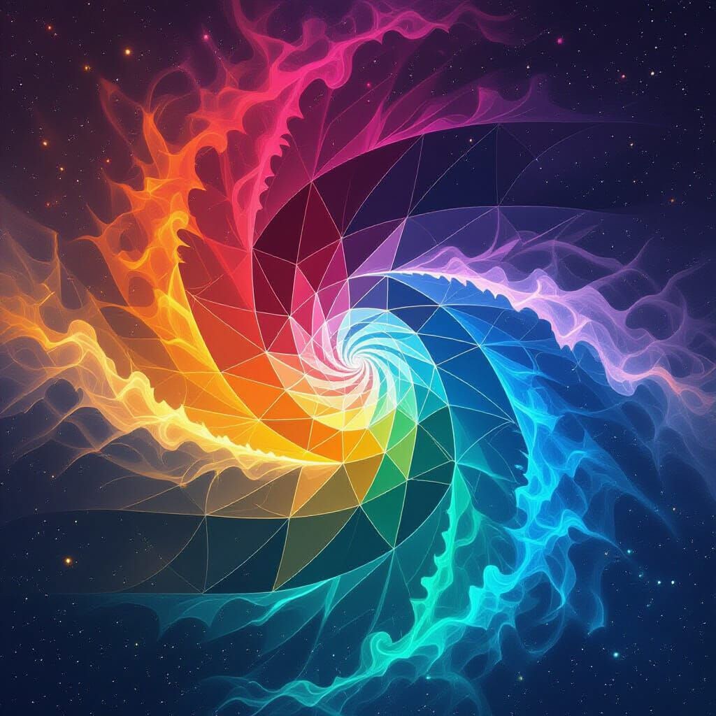 Cosmic Rainbow Fractal in Infinite Dimensions