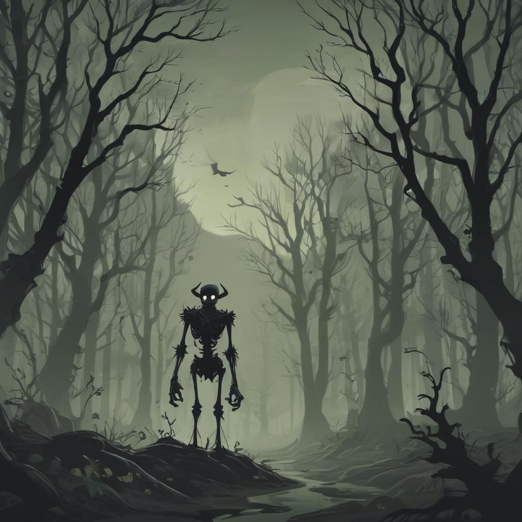 Shadow Monster in Gloomy Don't Starve Forest