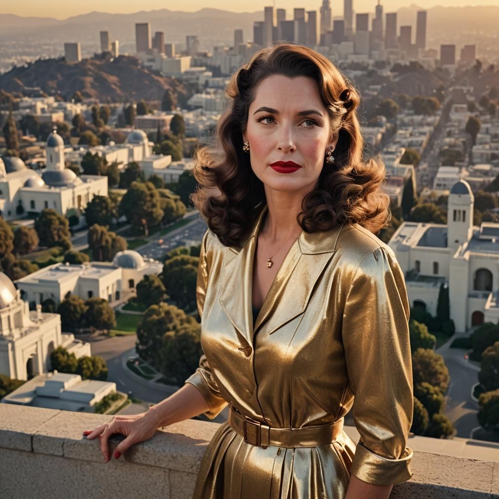 Hollywood Glamour at Griffith Observatory in Technicolor
