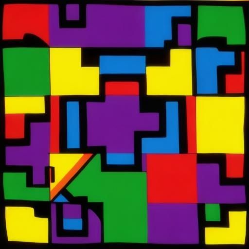 Colorful Abstract in Pop Art Style