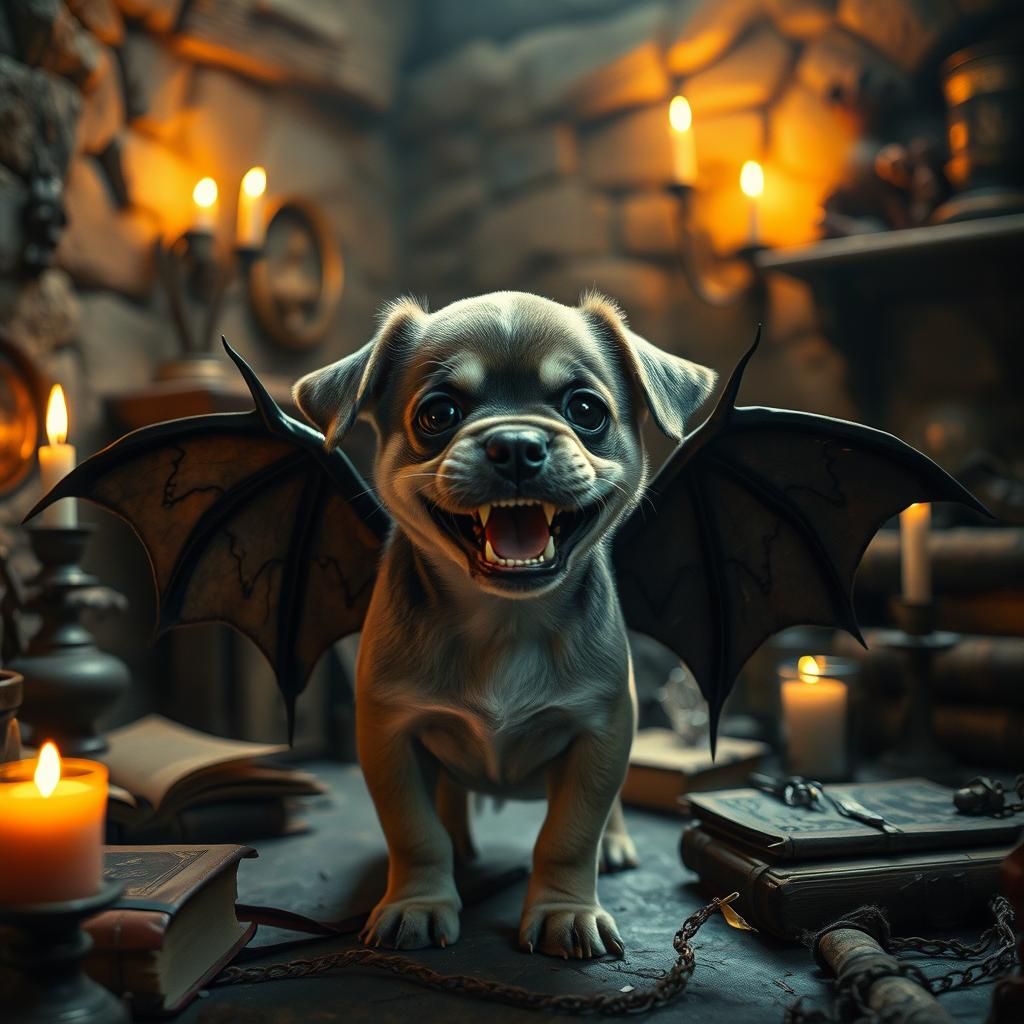 Terrifyingly Adorable Puppy in Witch's Lair