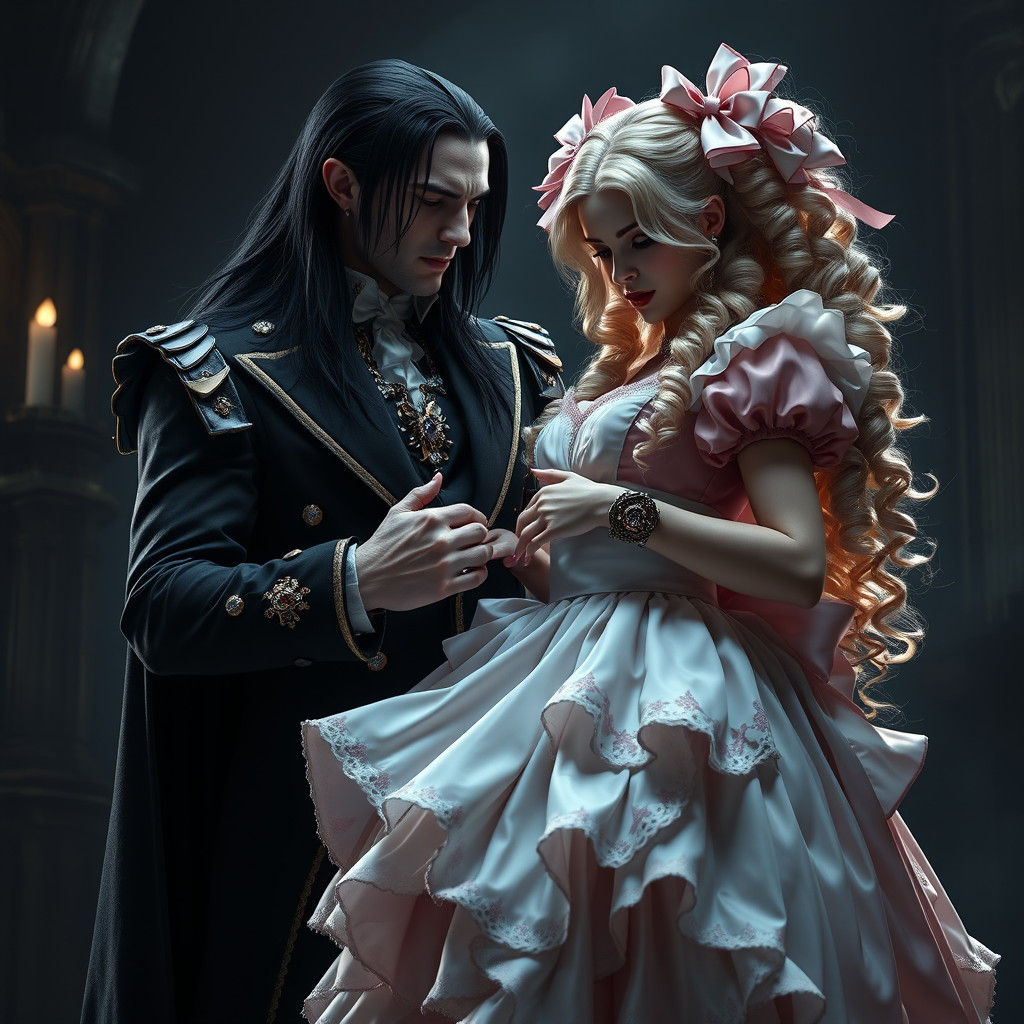 Vampire King Captures French Maid in Dark Romance