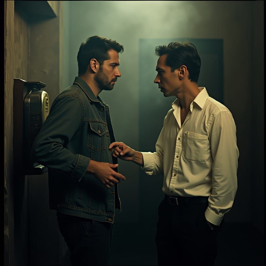 Midnight Negotiation in Smoky Ambiance