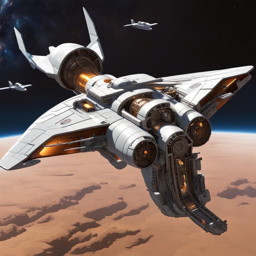 Liberator Light Freighter in Space Pursuit