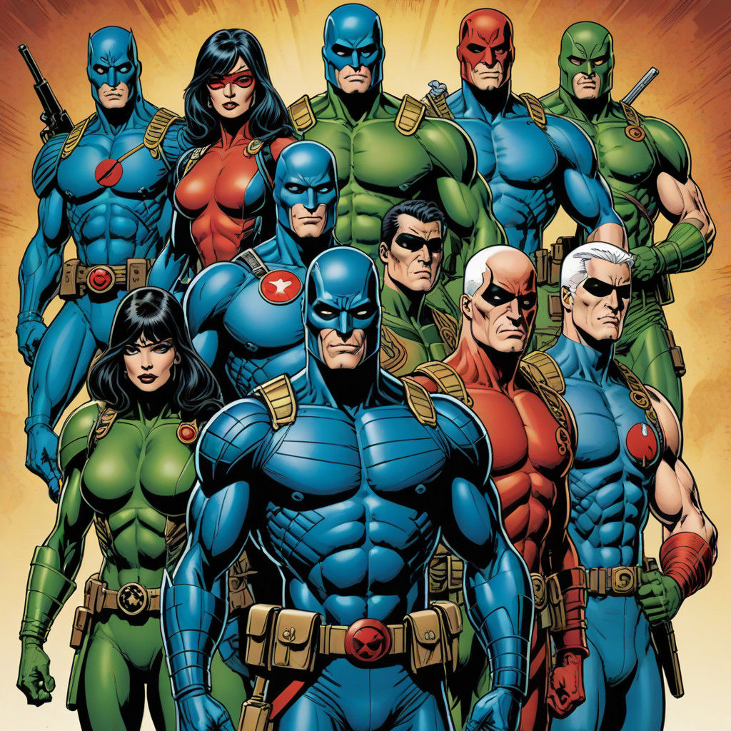 Classic GI Joe Marvel Comics Character Profiles in Style of...