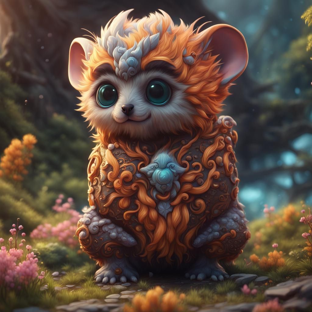 Fantastical Cute Animal in Detailed Matte Painting