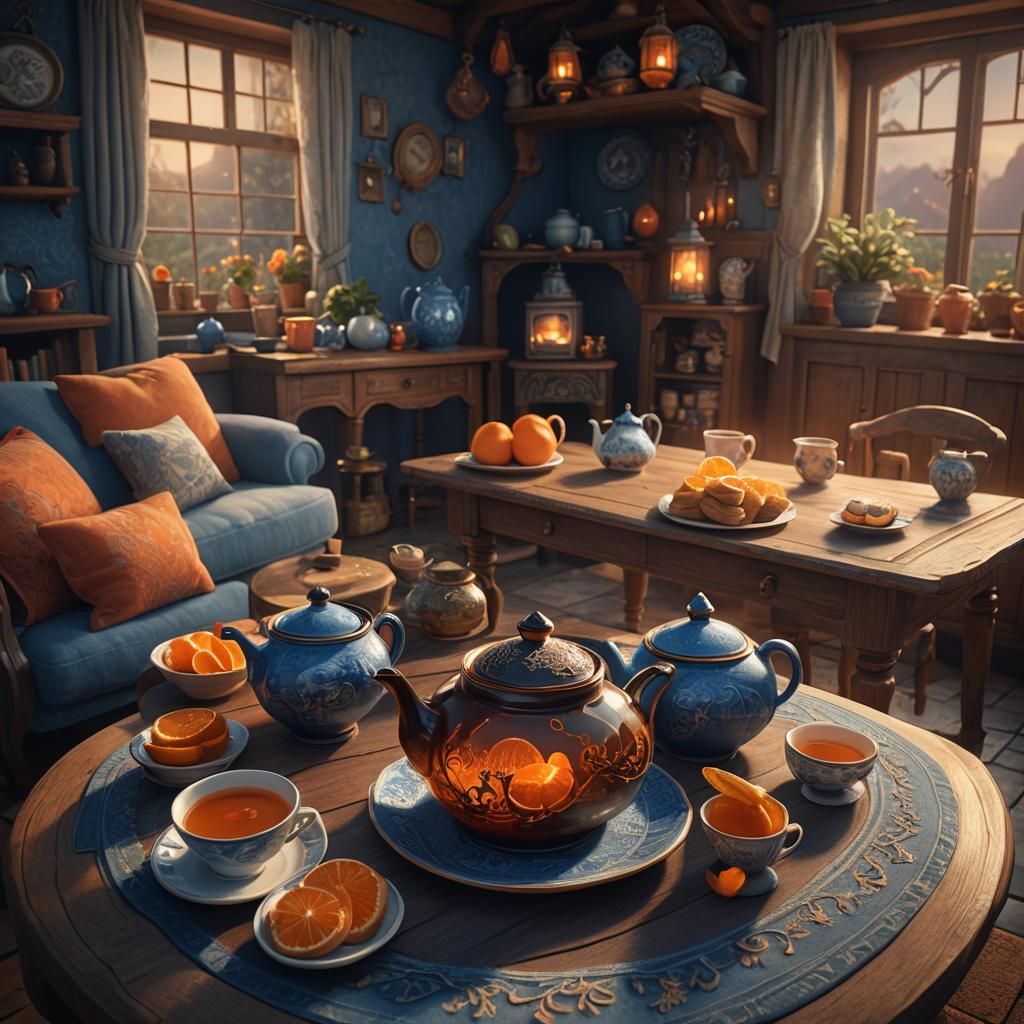 Cozy Cottagecore Teapot Still Life in Unreal Engine