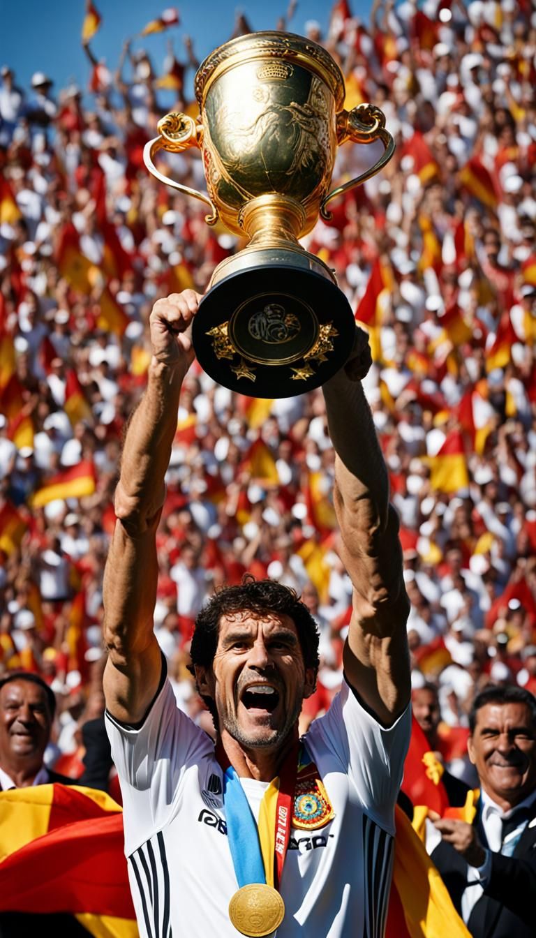Iker Cassillas Lifts the World Champion Cup