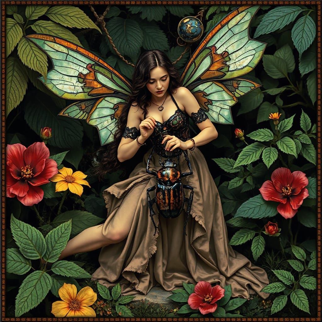 Art Deco Fairy Dismembering Beetle