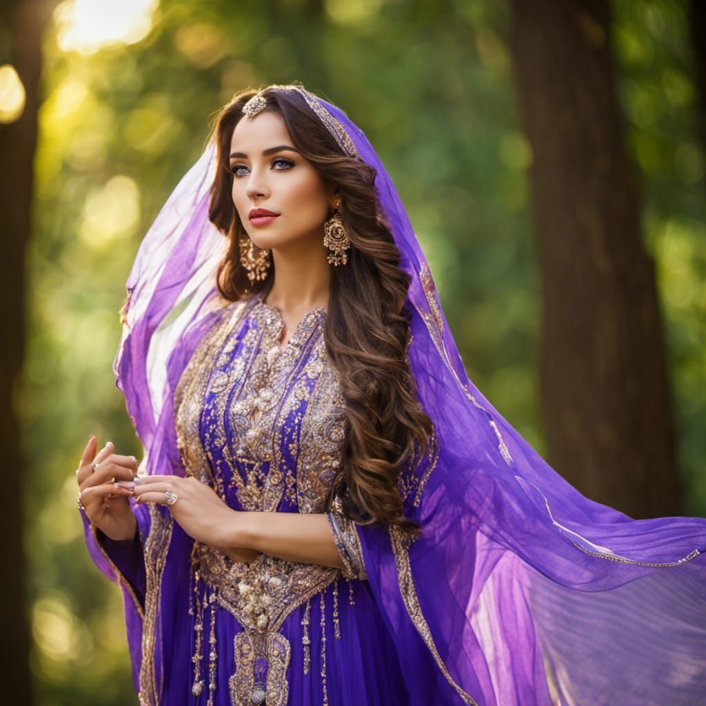 Beautiful Priestess Portrait in Hyperdetailed Digital Art