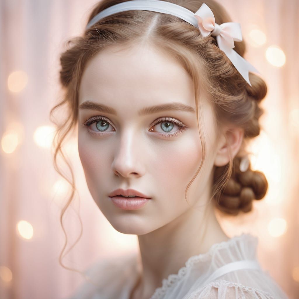 Ethereal Portrait of a Woman in Soft Focus