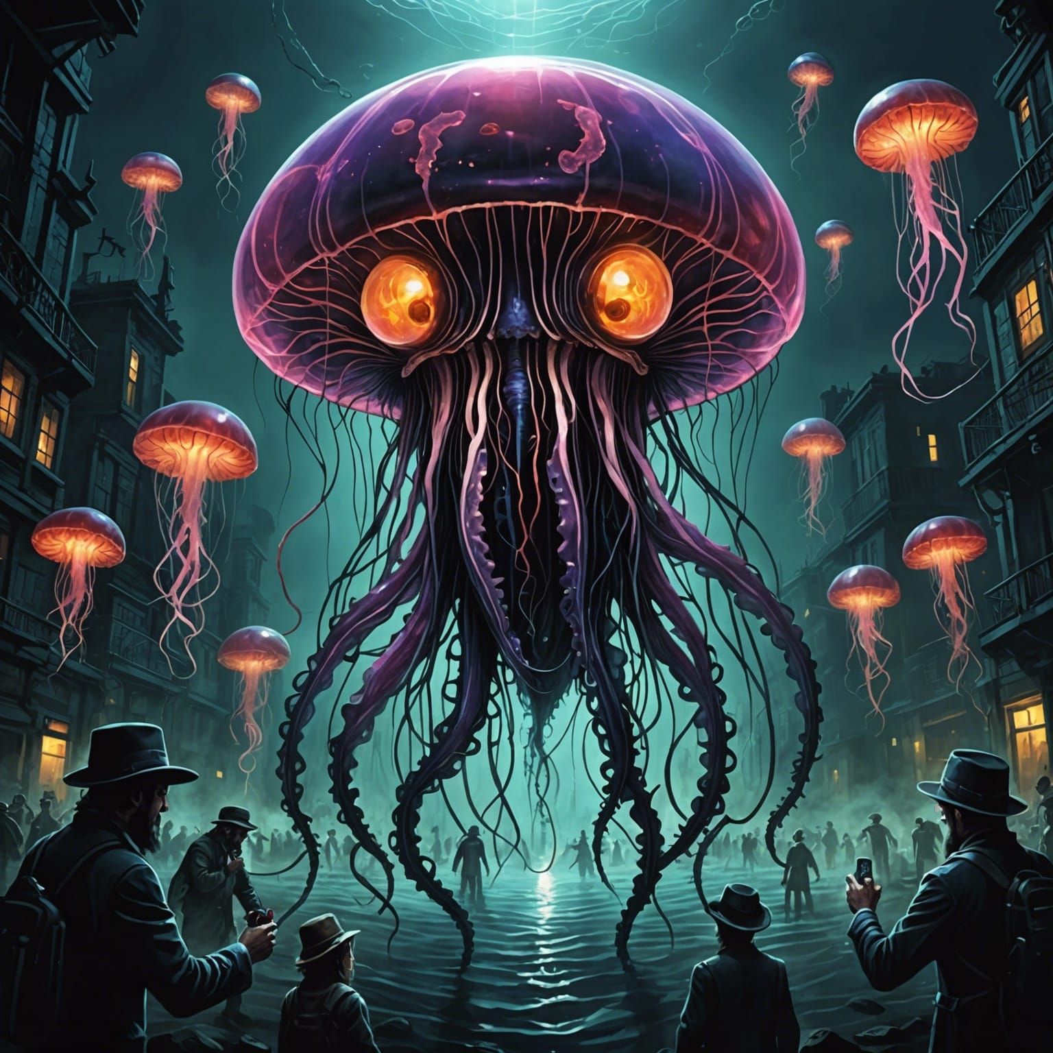 Surreal Jellyfish Overlords and Bottle Cyborgs Celebration