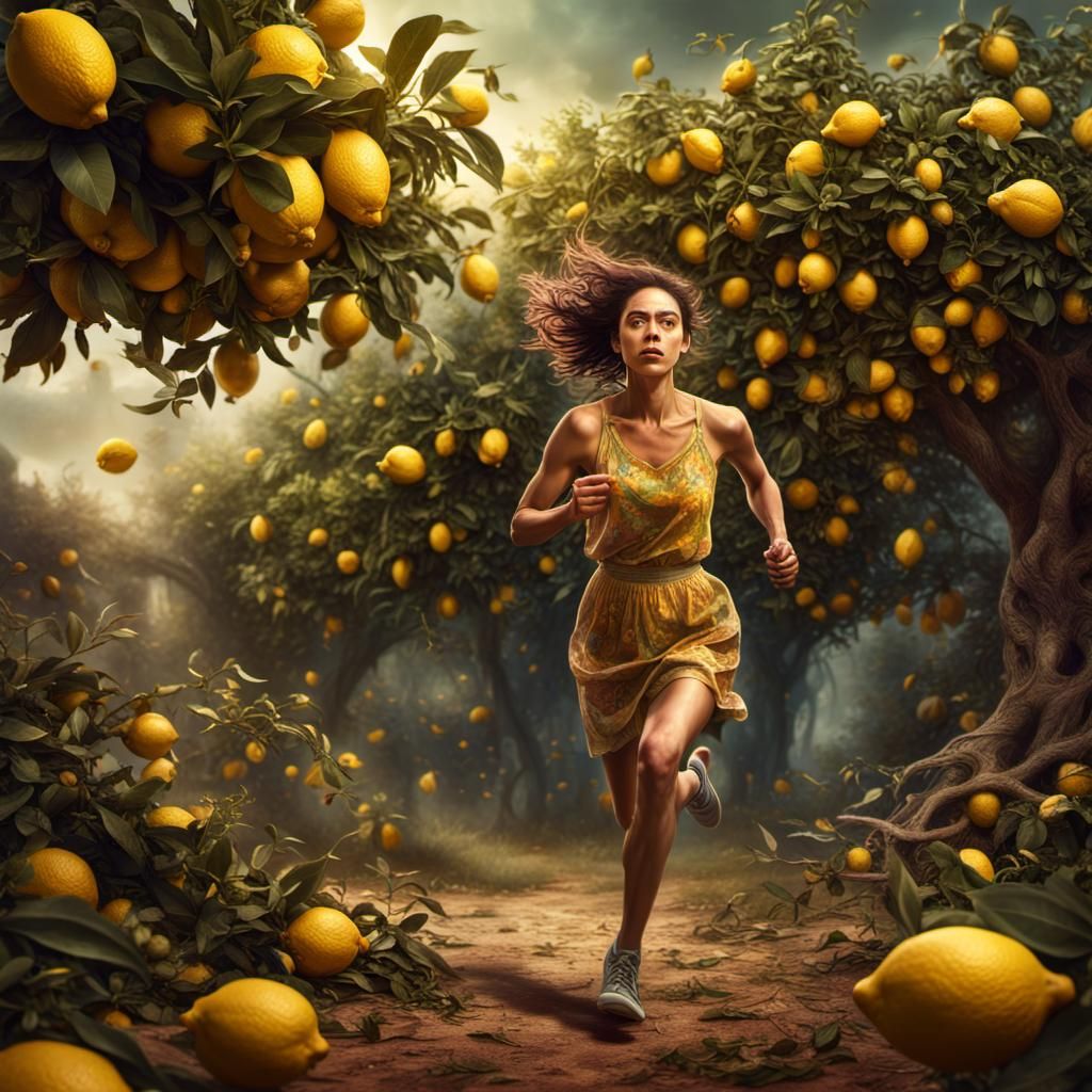 Happy Girl's Escape: Photo Realistic Digital Painting