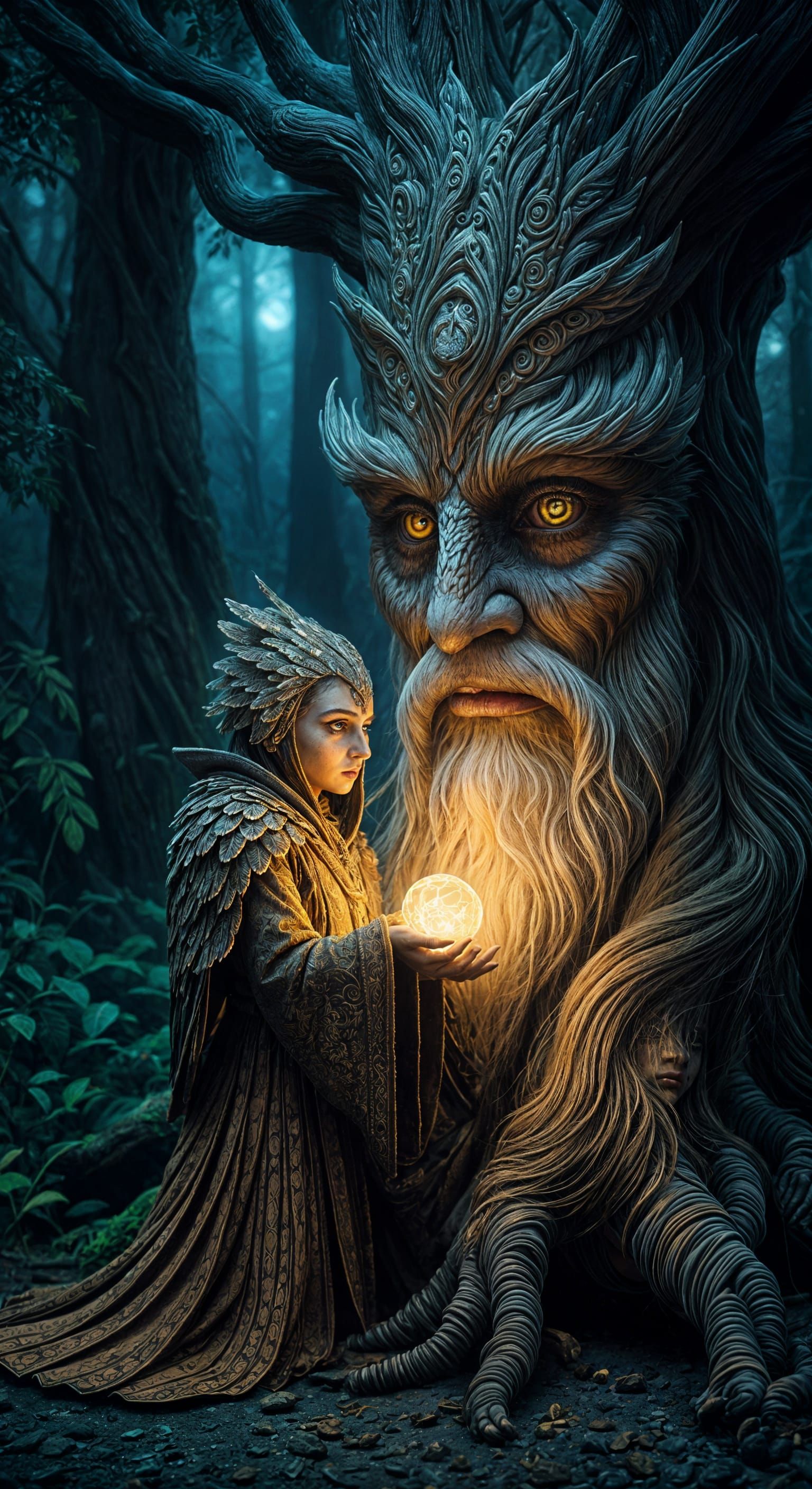 Mystical Fortune-Teller in Cosmic Harmony