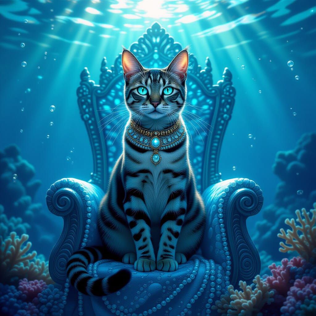 Egyptian Mau Cat Goddess of the Sea