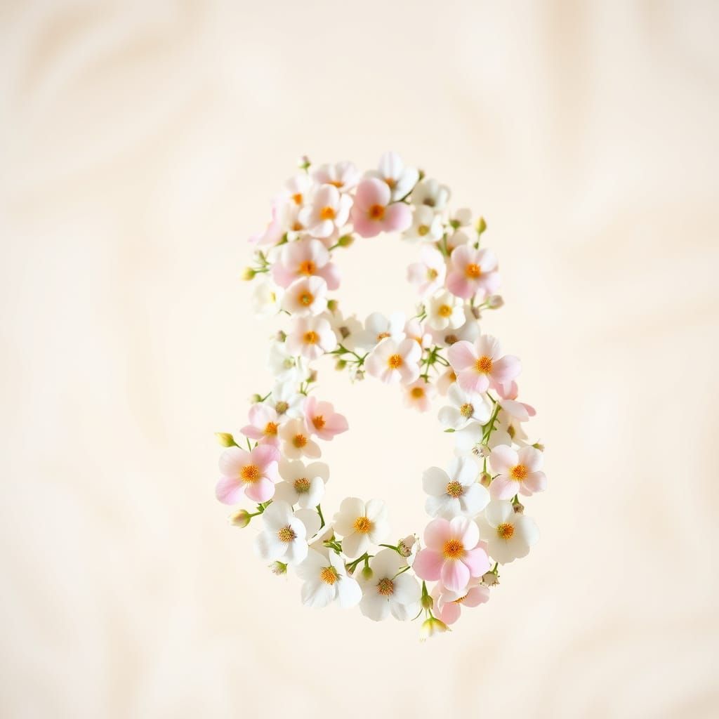 Pastel Floral Number 8 in Soft Focus