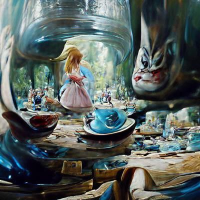 Alice in Wonderland: Oil Painting by James Gurney
