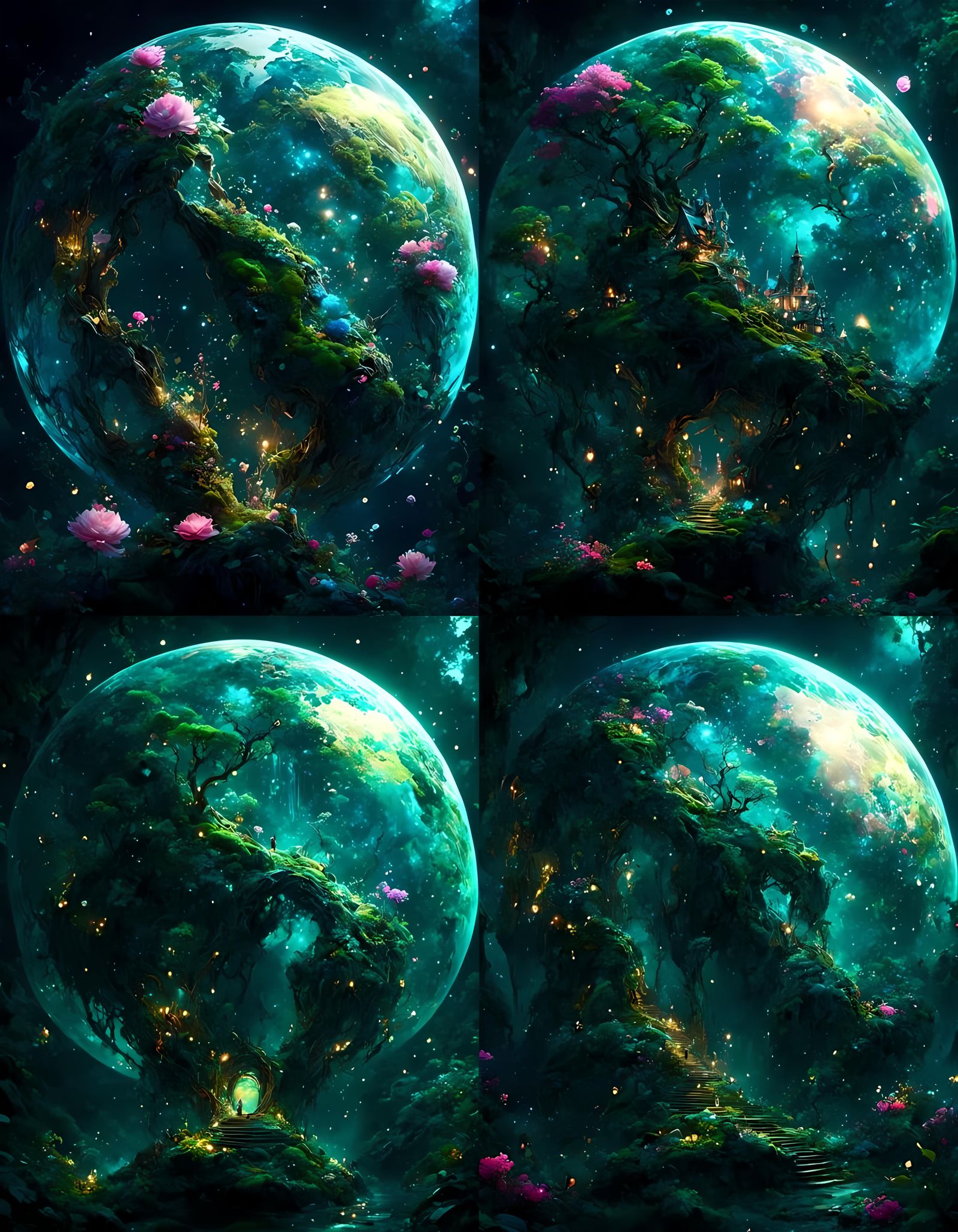 Dreamy Dark Transformation of Planet Earth