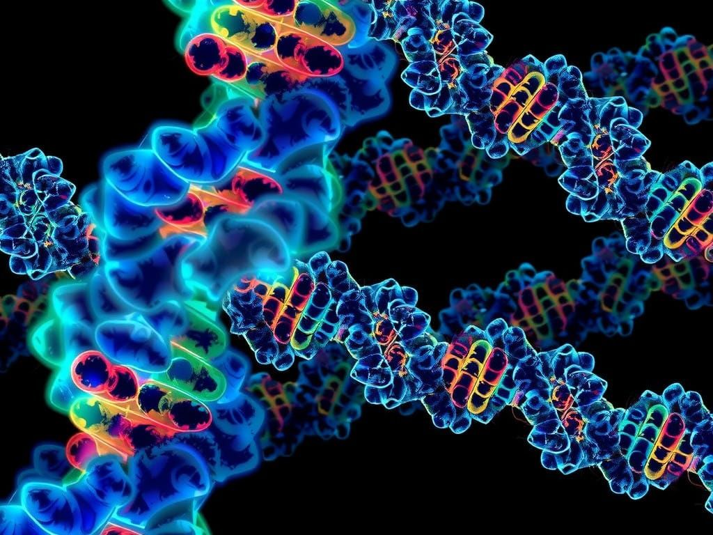 Surreal Futuristic Portrait in Neon Cyberpunk Style