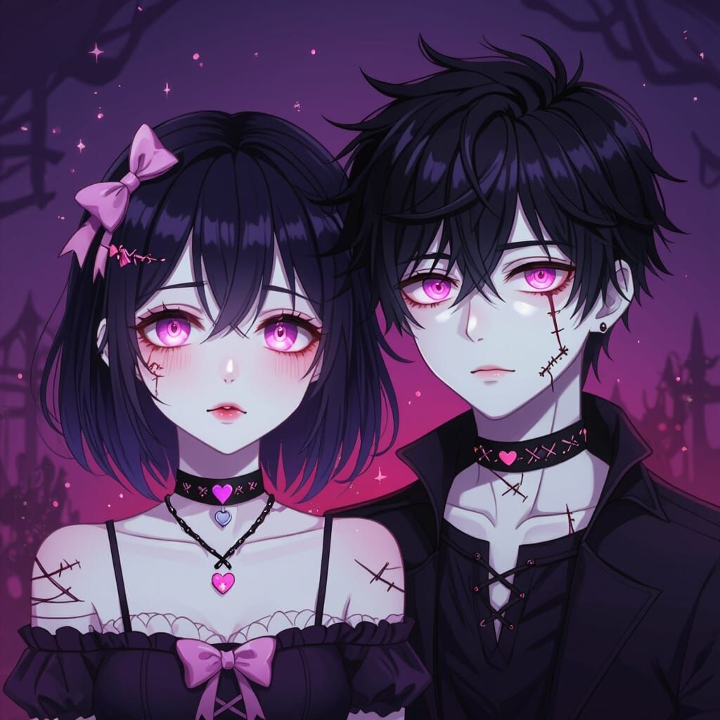 Anime Cursed Lovers Matching Portraits
