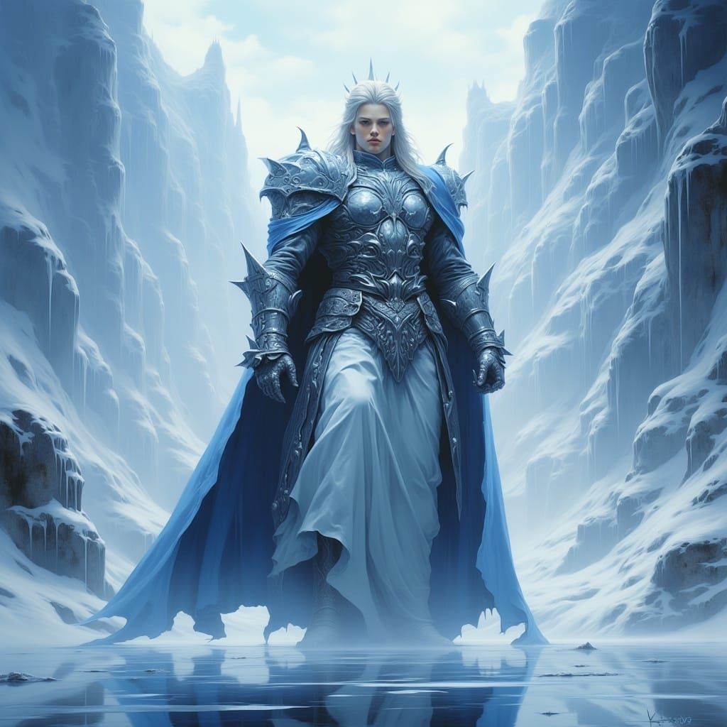 <lora:LapiDark classic:1.0> Ice king By artist "anime", 3d a...