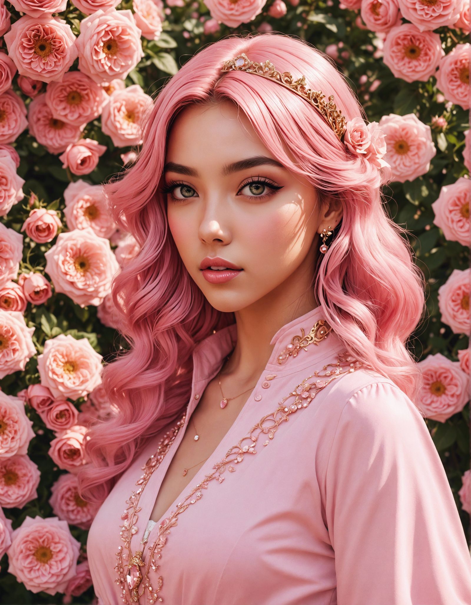 Pink Princess in Pink Aesthetic