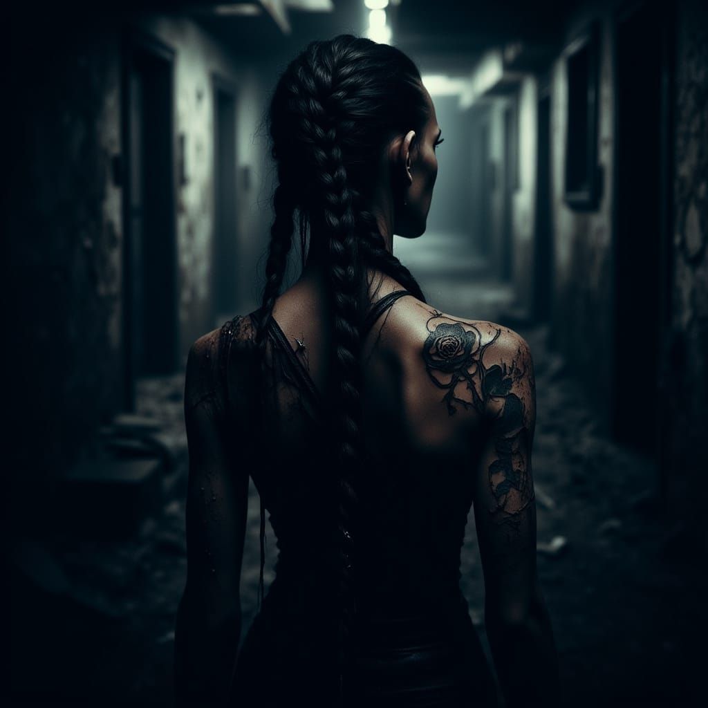 Elf Assassin in Dark Harbor Alleyway