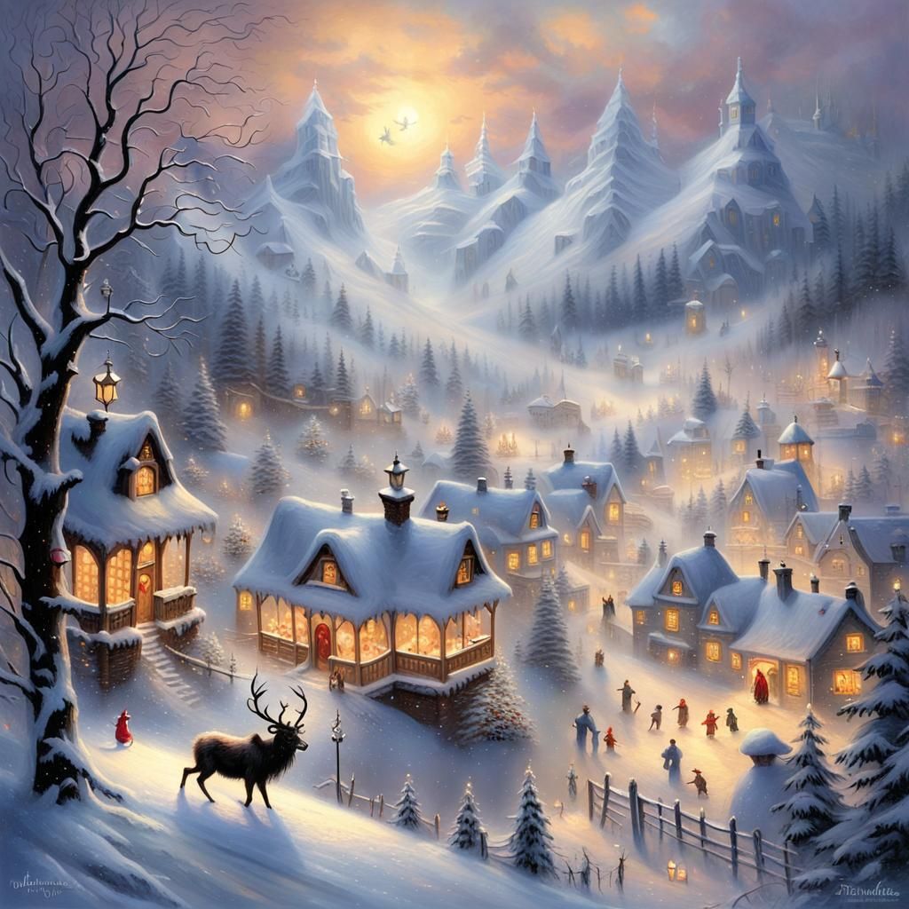 Merry Mayhem Unfolds in Whimsical Snowy Village