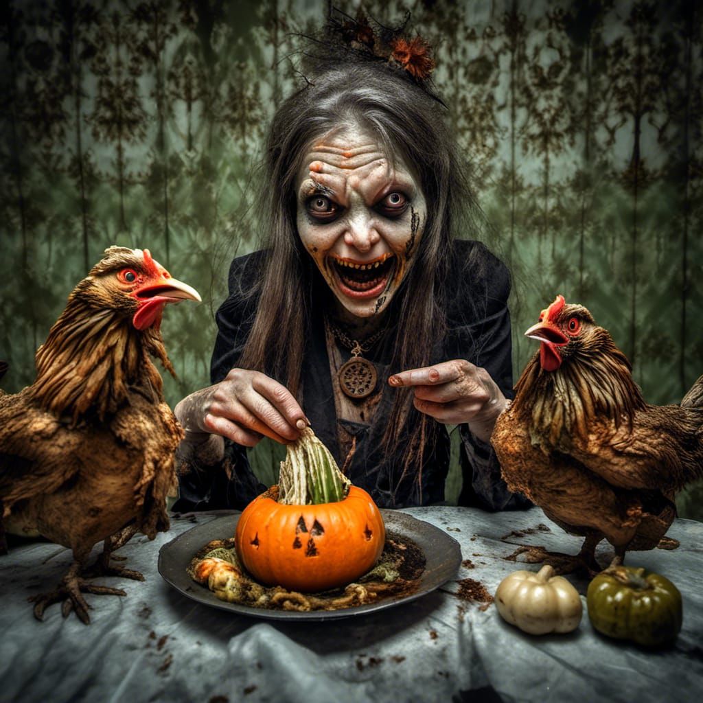 Alien Witch's Rotten Halloween Feast