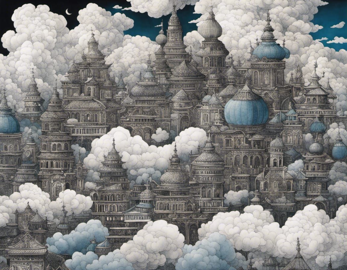 City in the Clouds: Art Brut Rococo Aesthetic