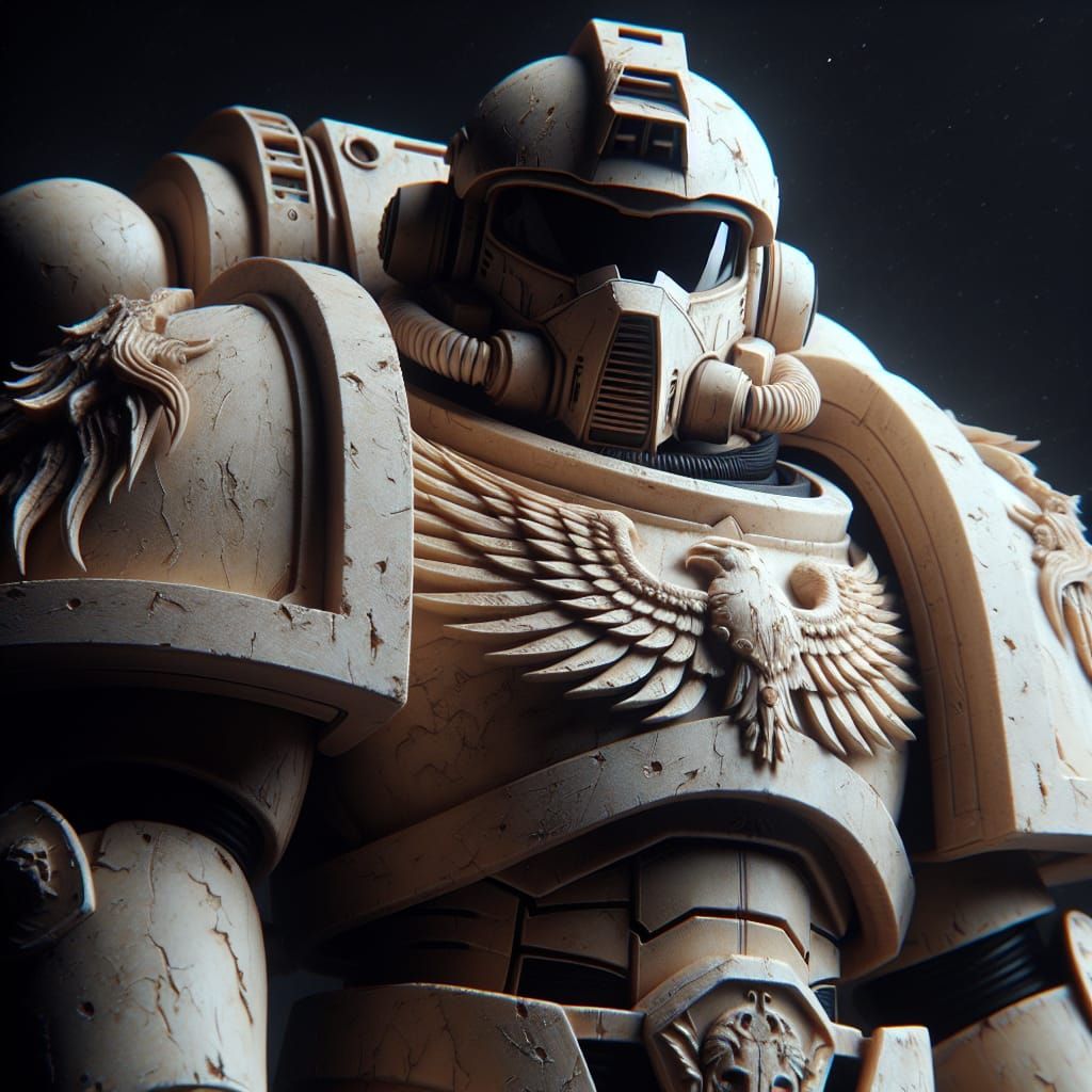 Space Marine in Bone Armor