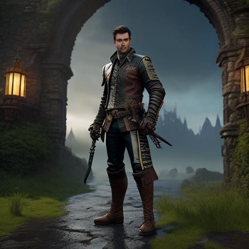 Ready to set out on an adventure to claim fame and fortune. Fantasy Adventure RPG Art. <3