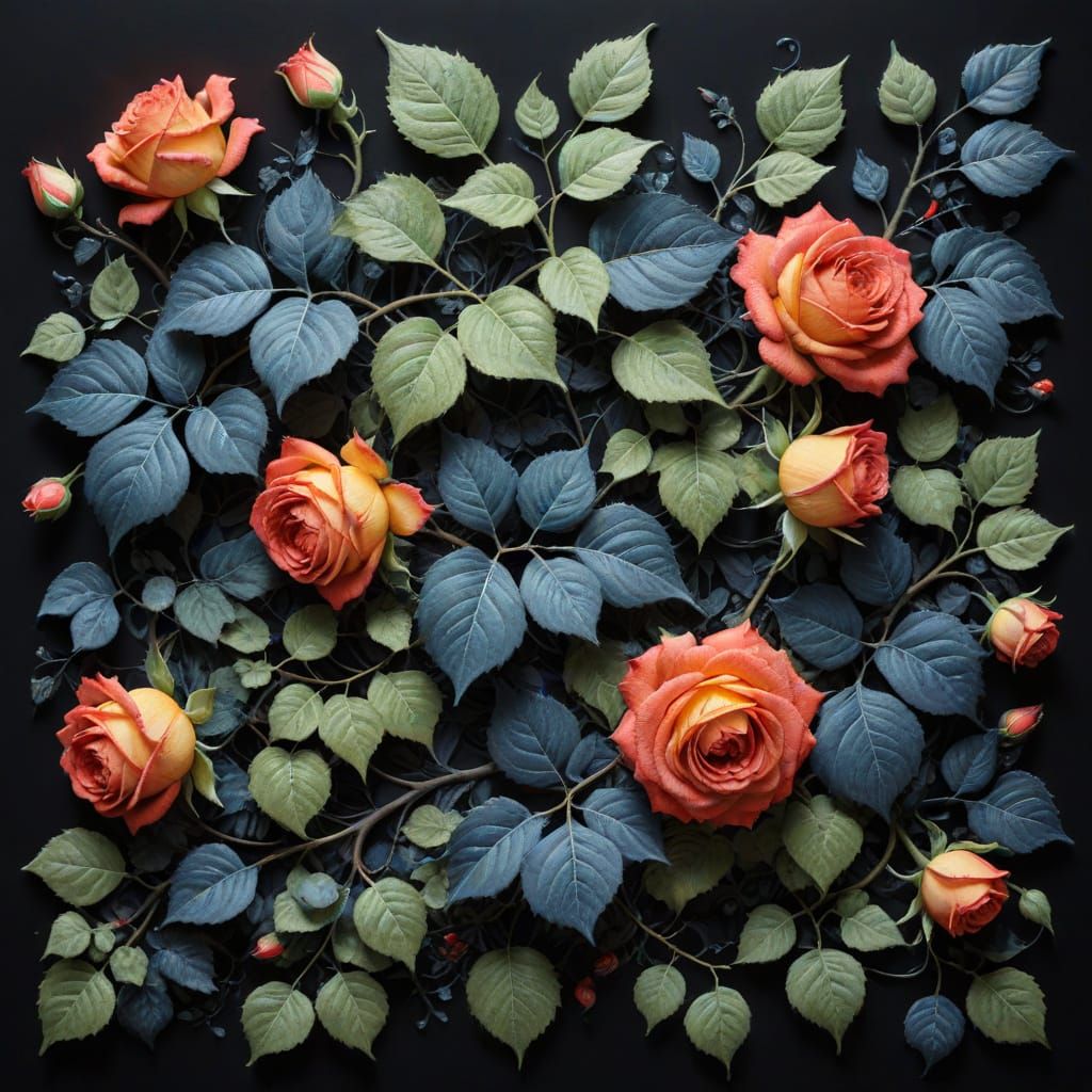 The flow of graceful lines 🌹✨🌹