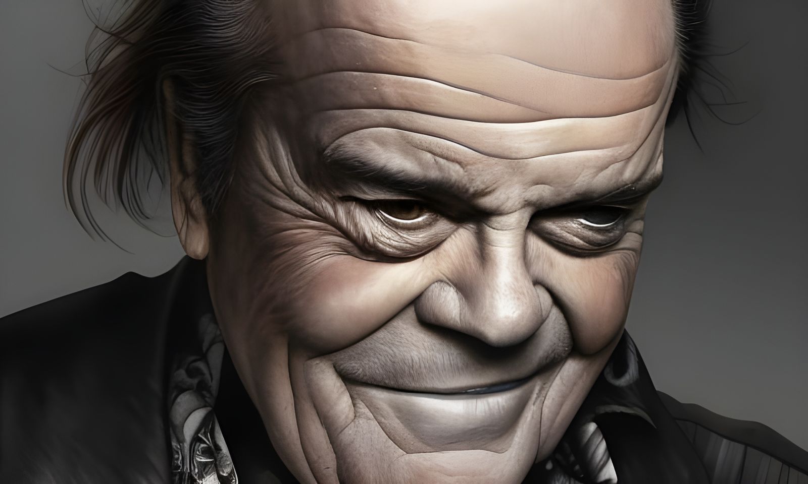 Intricate Portrait with Iridescent Highlights