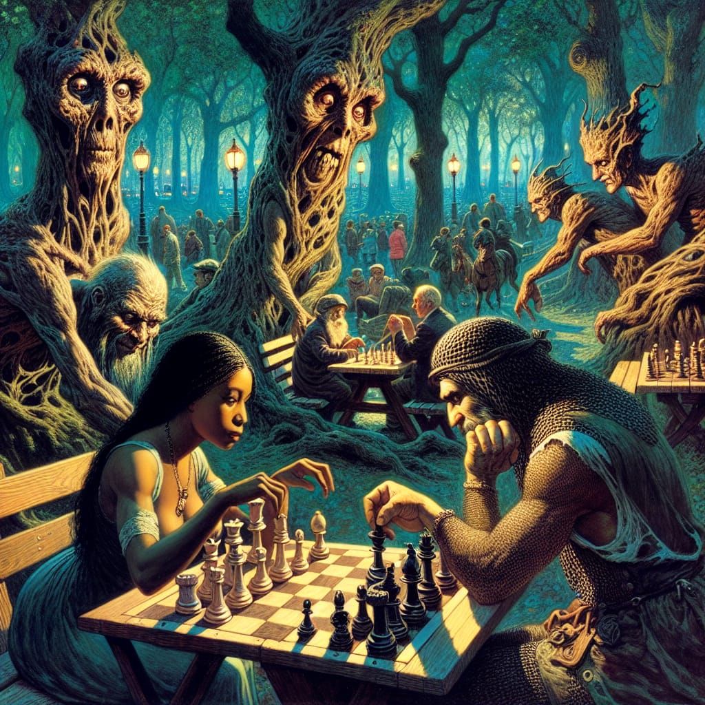 Visigoths and Vandals Play Chess in Central Park