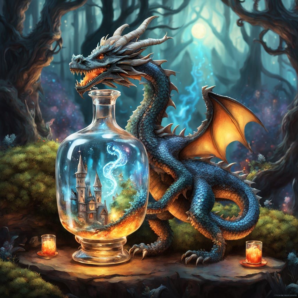 Whimsical Fantasy Alchemy Lab Scene in Ultra-Detailed 3D