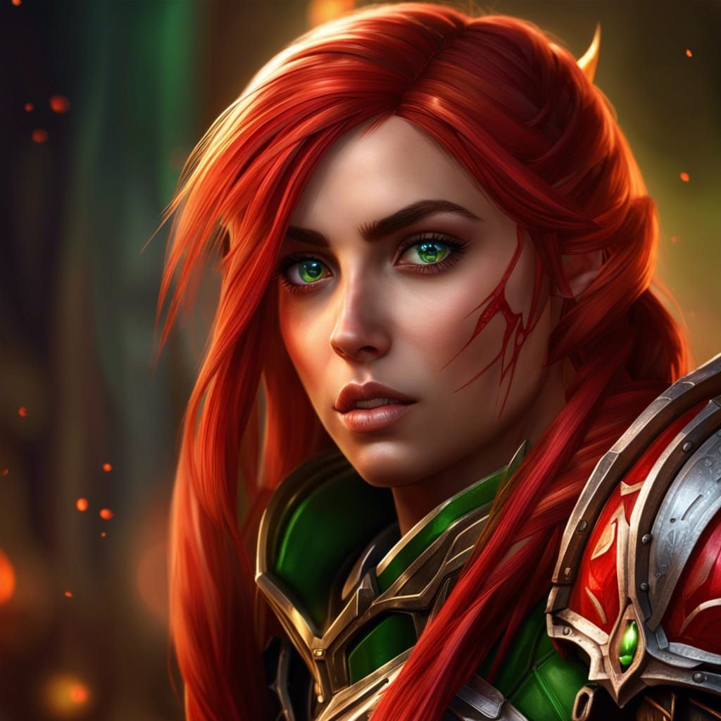 Blood Elf Paladin in Blood Knight Armor