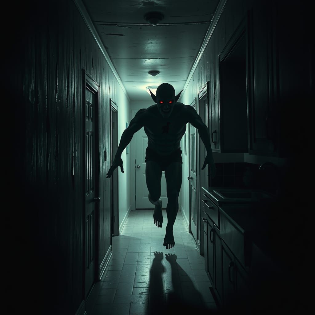 Terrifying Astral Entity in Liminal Space House