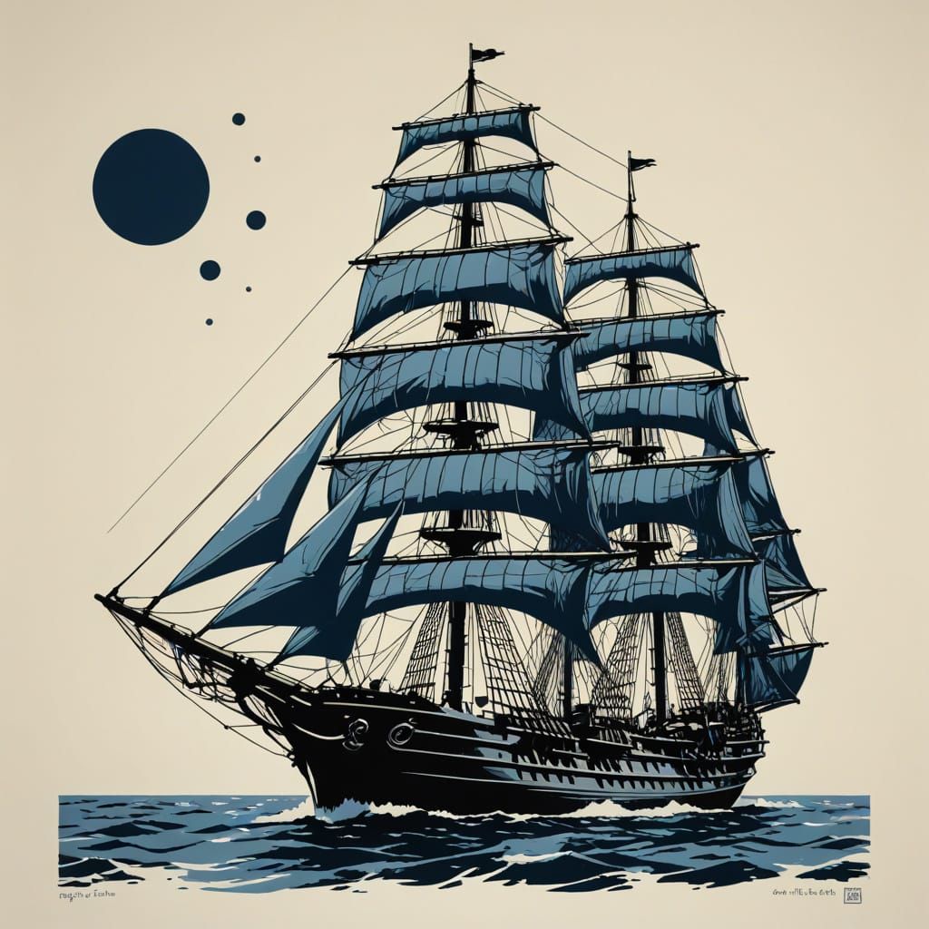 Screen print frigate