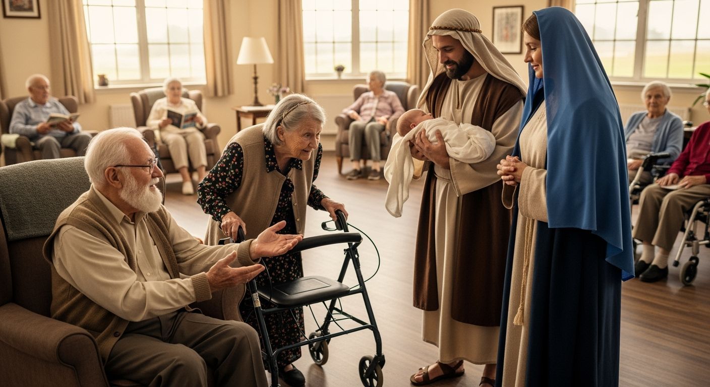 Biblical Scene Reimagined in Modern Senior Living