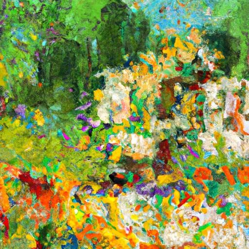 Mexican Landscape in Expressionist Impasto Style