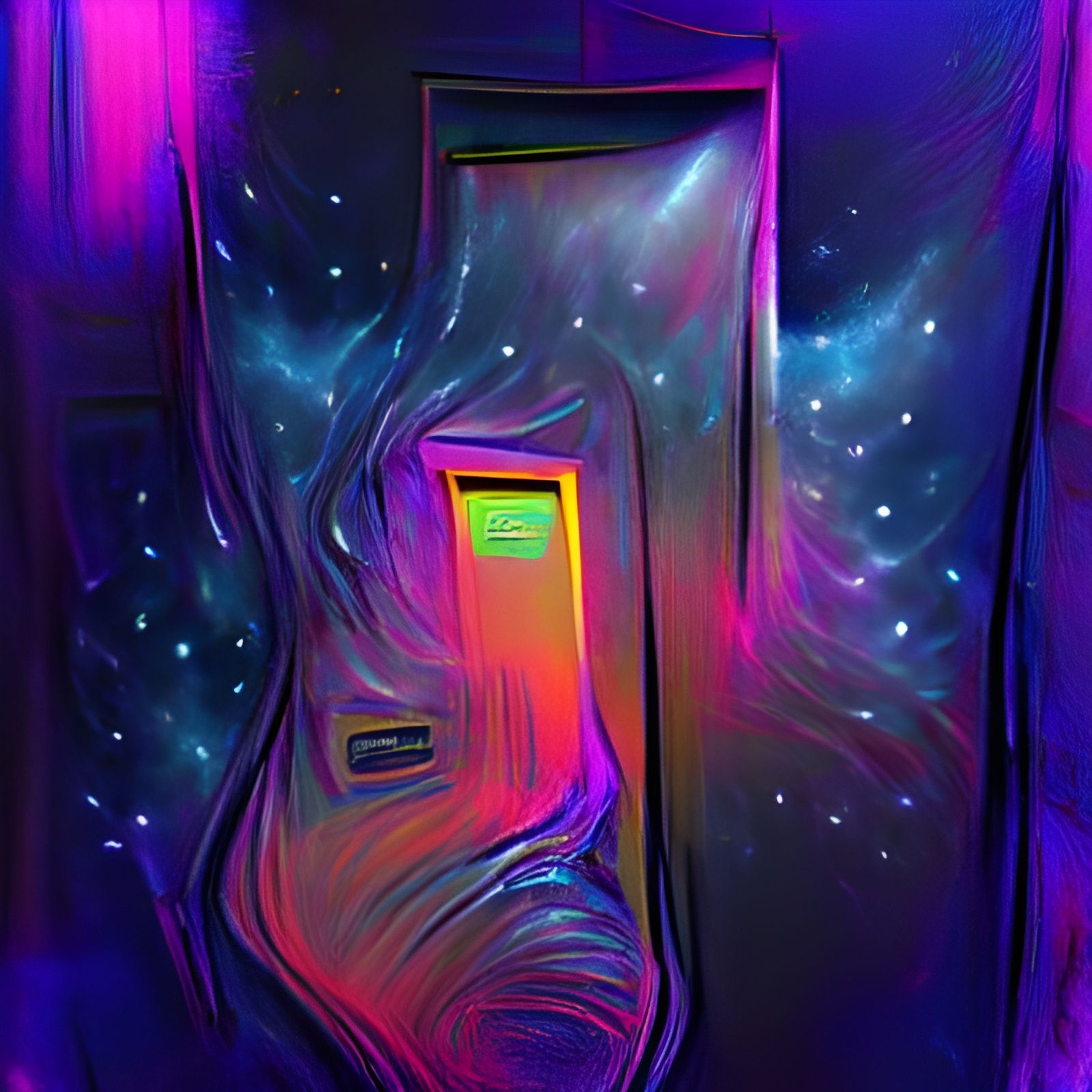Glowing Doorway to Outer Space