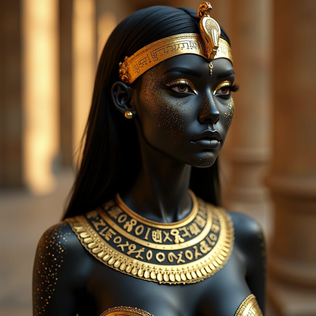 Ultra-Realistic Ancient Egyptian Goddess