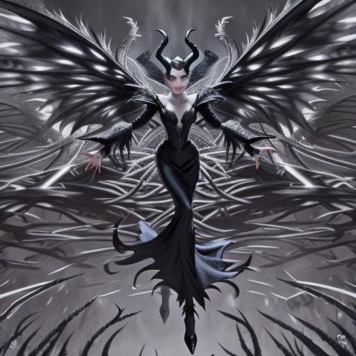 Dark and Exquisite Portrait of a Maleficent Fairy