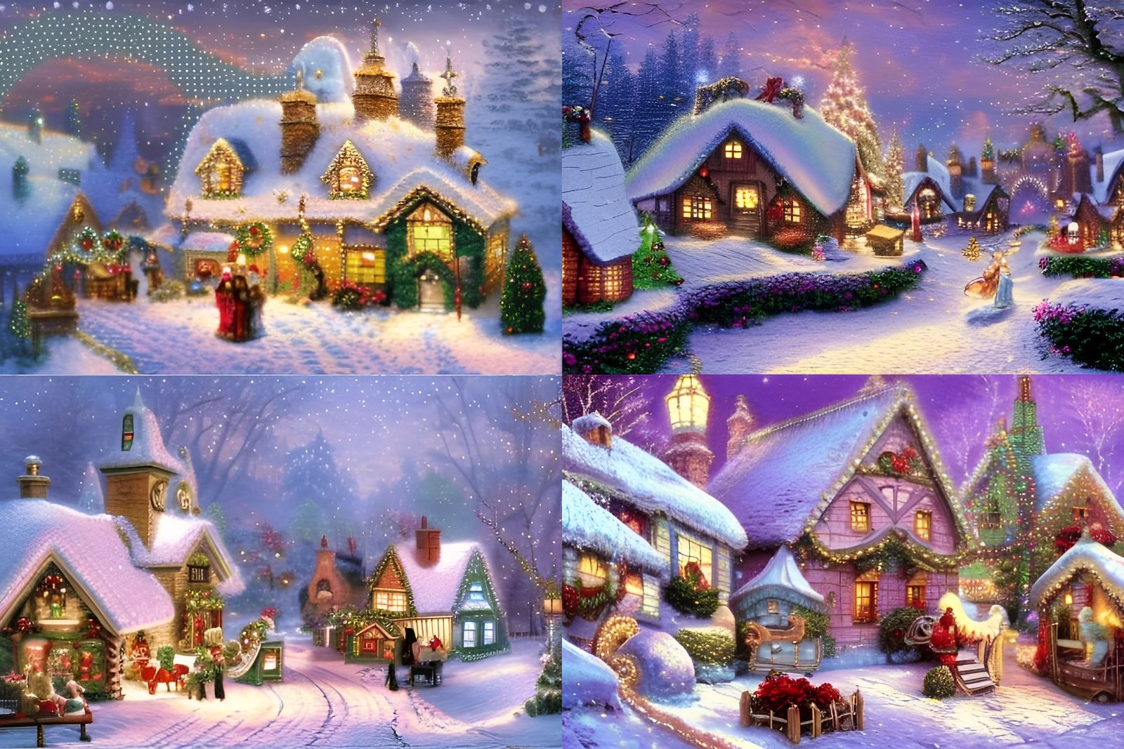 A fairy tale Christmas village