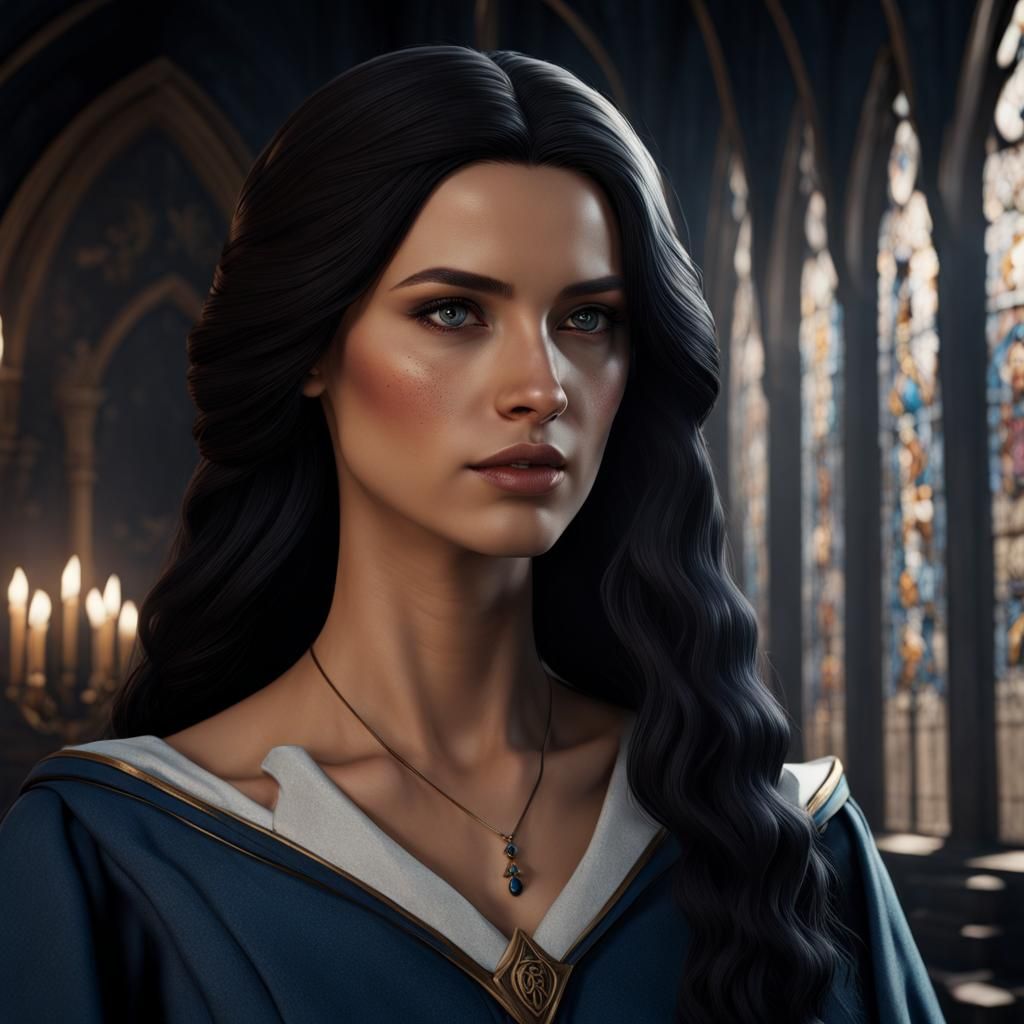 Ravenclaw Student Portrait in Fantasy Style