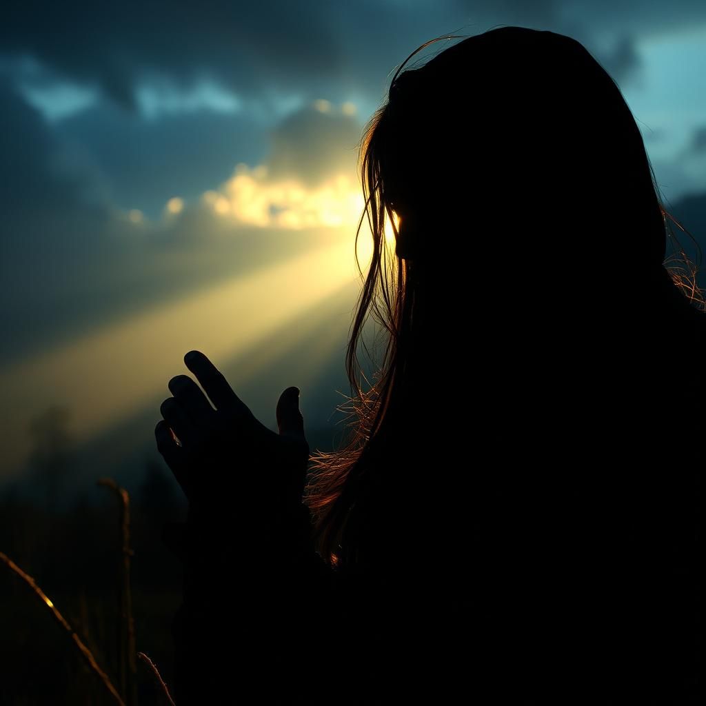 Hyperrealistic Last Light Swallowed by Night: Masterpiece