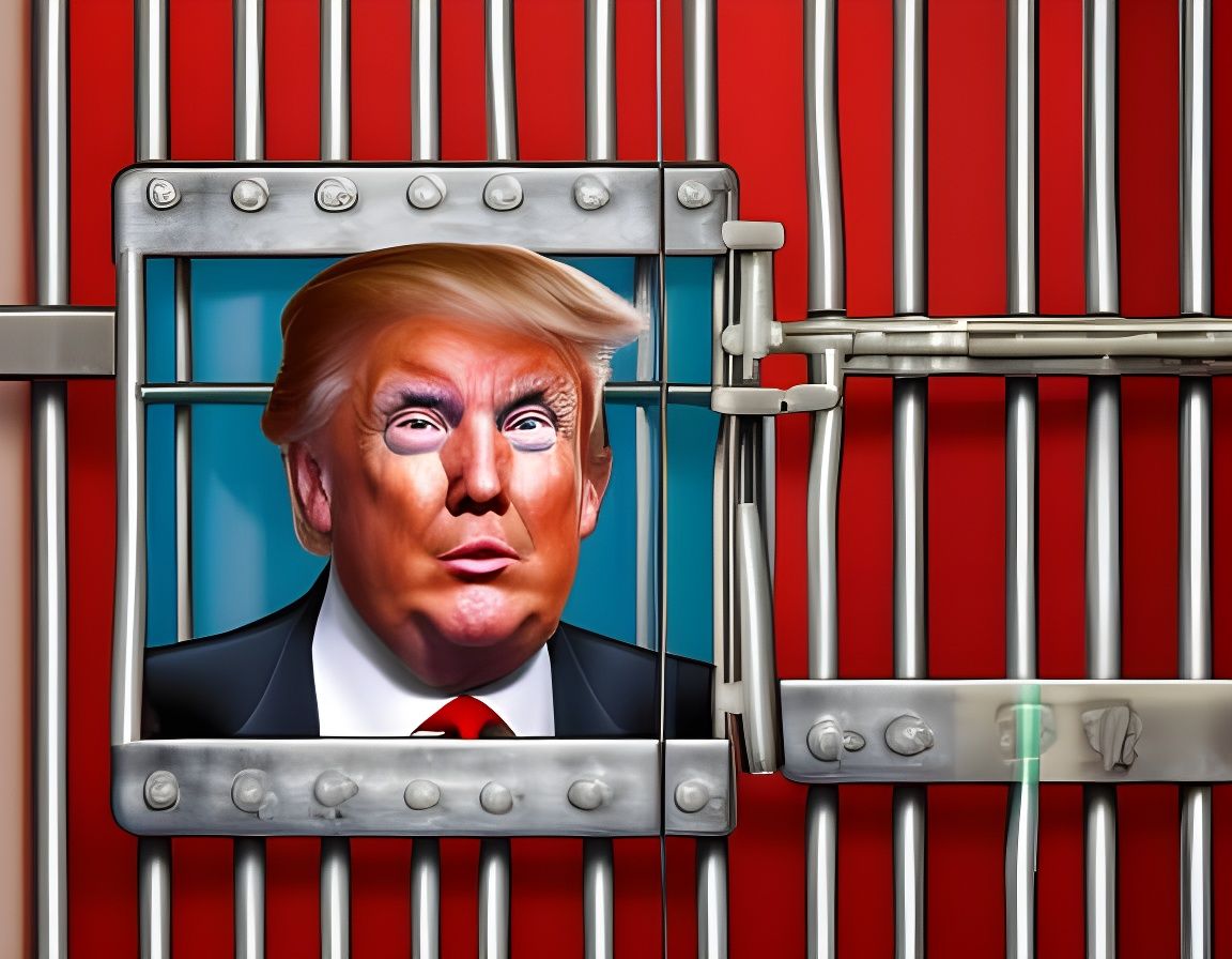 Donald Trump in Jail: Hyperrealistic 8K Image