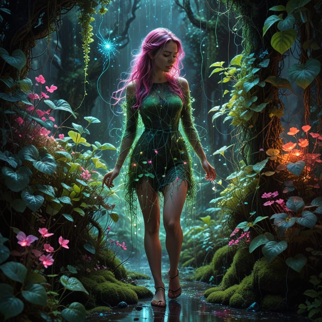 Ethereal Encounter in a Surreal Dreamscape